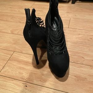 Charlotte Russe - Black Strappy Heels